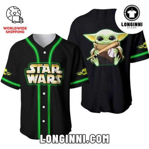 Baby Yoda Custom Baseball Jersey