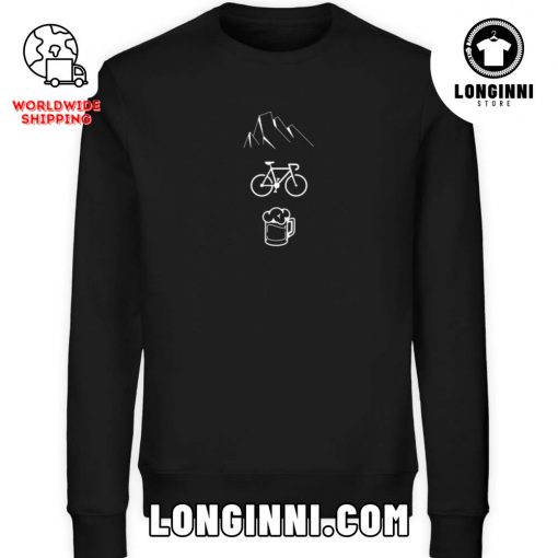Bicycles, Mountains and Beer – Enjoy Life Sweater Shirt