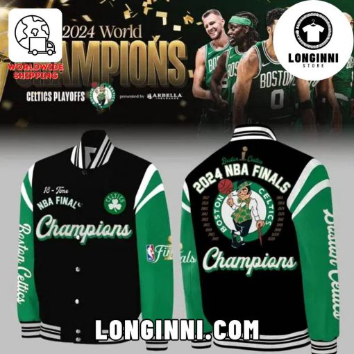 Boston Celtics – NBA Finals Champions 2024 NEW Baseball Jacket