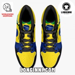 Brazil Flag JD1 High Top Shoes BFJ 3