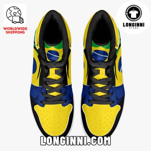 Brazil Flag Custom Air Jordan Sneaker