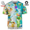 Baby Yoda On The Beach Summer Vibes Baseball Jersey