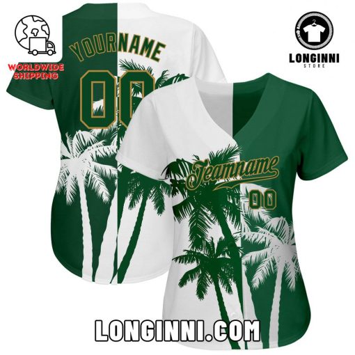 Custom 3D Hawaii Coconut Trees Summer Vibes Baseball Jersey