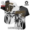 Custom 3D Cartoon Hawaii Palm Trees Authentic Baseball Jersey