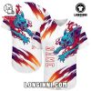 Custom WhiteBlack 3D Eagle Authentic Baseball Jersey