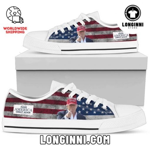 Donald Trump Canvas Low Top Shoes