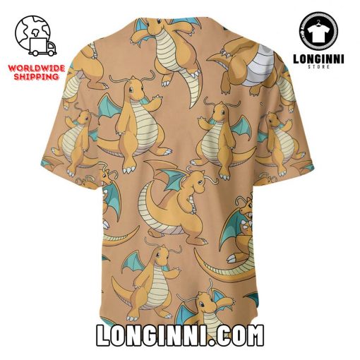 Custom 3D Dragonite Style Baseball Jersey