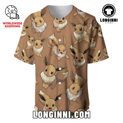 Custom 3D Eevee Style Baseball Jersey