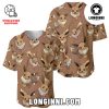 Fishing And Mushroom Art Style Baseball Jersey