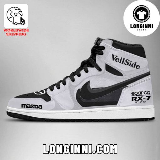 Fast and Furious Sparco Mazda RX-7 Grey Black Cusotm Air Jordan Sneaker