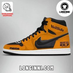 Fast and Furious Sparco Mazda RX-7 Orange Custom Air Jordan Sneaker