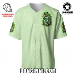 Irish Skull Drink Up Bitches Baseball Jersey