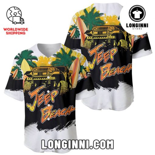 JEEP Beach Summer Trip Surfing Baseball Jersey