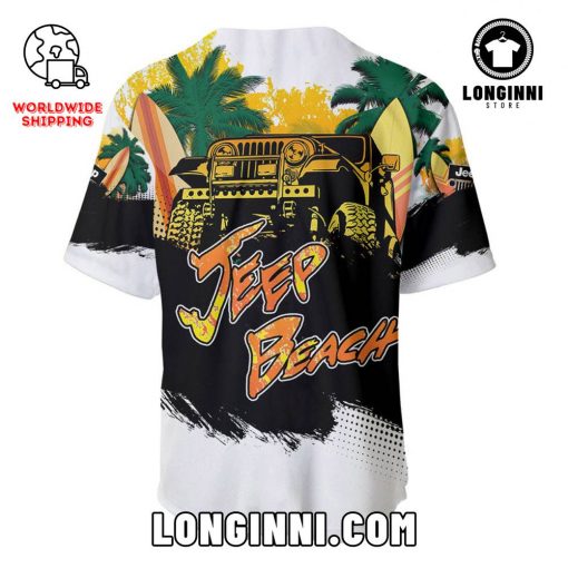 JEEP Beach Summer Trip Surfing Baseball Jersey