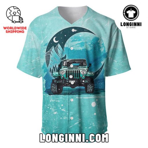 JEEP Wild Wolf Sound – Always Take The Scenic Route Baseball Jersey