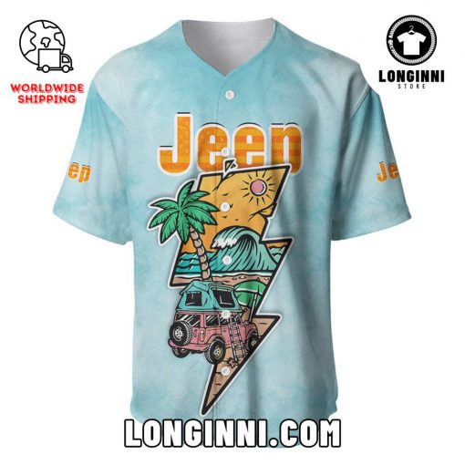 Jeep Holiday Hawaiian Beach – Catch A Wave Baseball Jersey