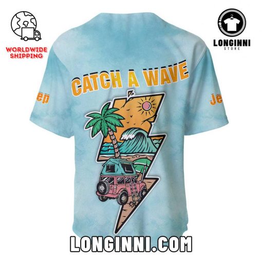 Jeep Holiday Hawaiian Beach – Catch A Wave Baseball Jersey