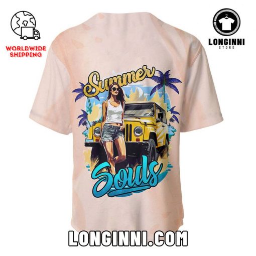 Jeep Girl Summer Vibes Baseball Jersey For Mens and Womens