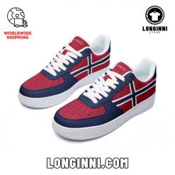 Norway Flag Custom Air Force Sneaker