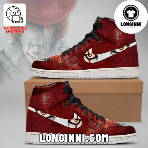 Pennywise’s Eyes Halloween Custom Air Jordan Sneaker