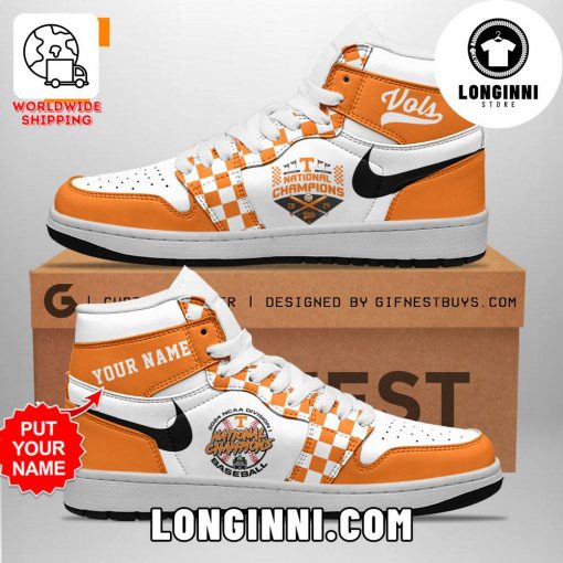 Personalized Tennessee Volunteers Baseball Custom Air Jordan Sneaker
