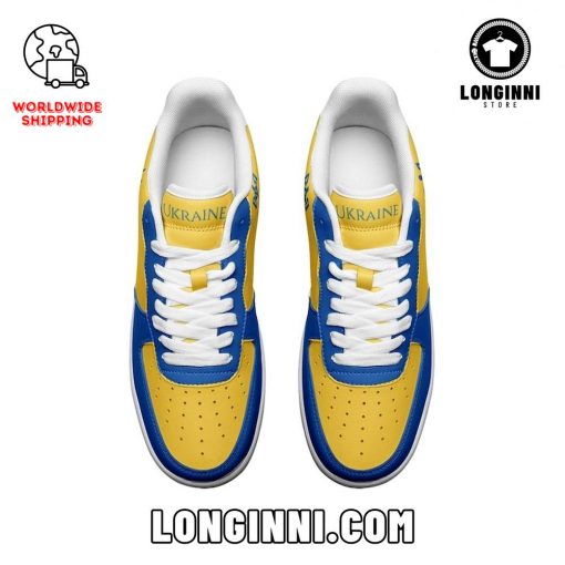 Ukraine Flag Custom  Air Force Sneakers