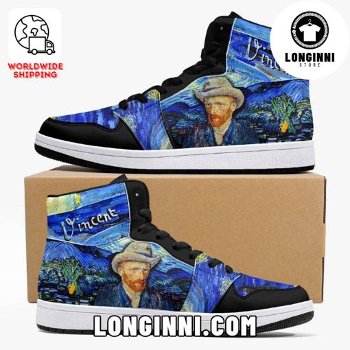Vincent Van Gogh Self Portrait Cutom Air Jordan Sneaker