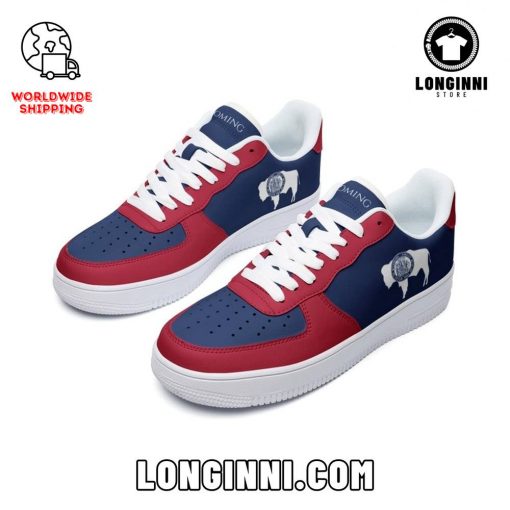 Wyoming Flag Custom Air Force Sneaker