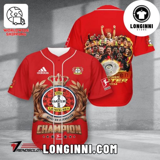 Bayer 04 Leverkusen FC 2024 Red Baseball Jersey