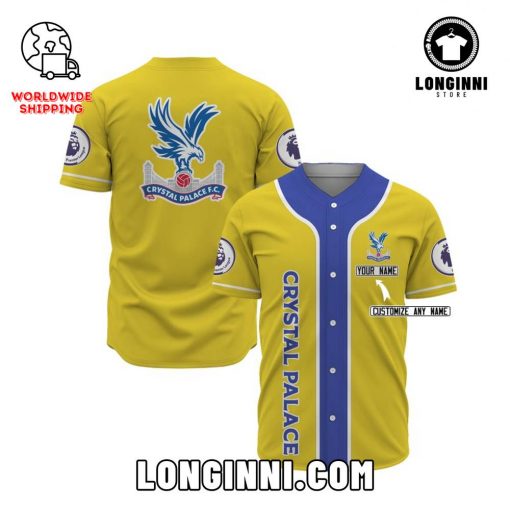 Crystal Palace FC Custom Name Baseball Jersey