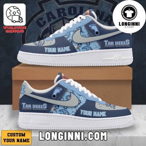 Tar Heels – North Carolina Custom Name Air Force Sneaker