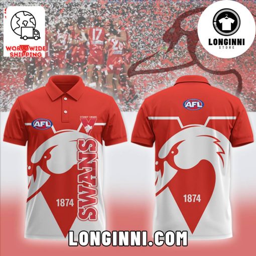 Sydney Swans AFL Toyota Custom Name Polo Shirt