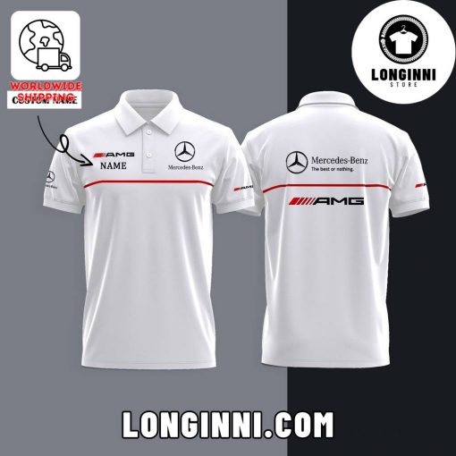 Mercedes Benz AMG Custom Name Polo Shirt
