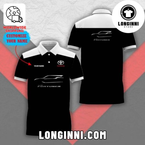 TOYOTA FORTUNER Custom Name Polo Shirt