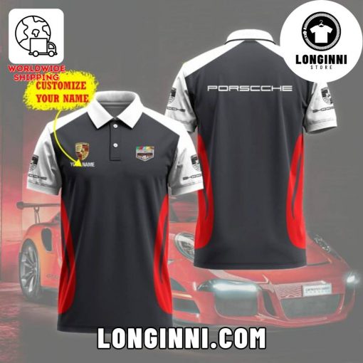 PORSCCHE Custom Name Polo Shirt