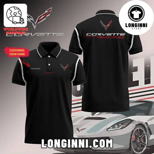 CORVETTE Racing Custom Name Polo Shirt