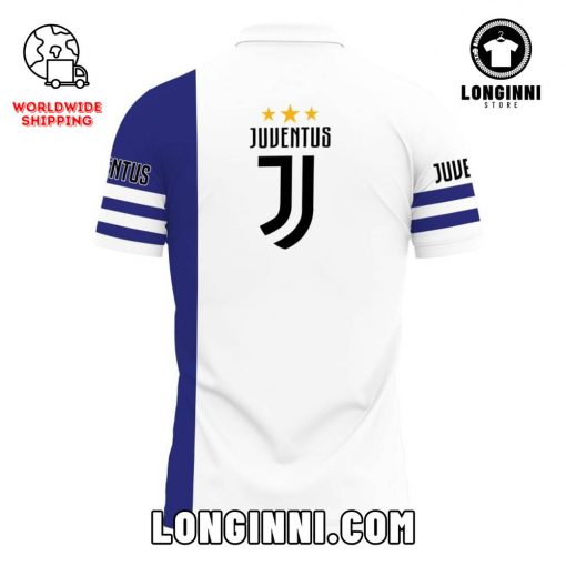 Juventus FC New White-Blue Polo Shirt