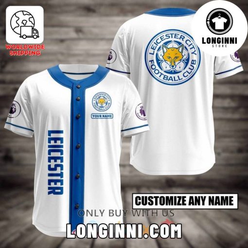 Leicester City FC Custom Name Baseball Jersey