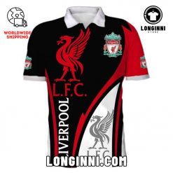 Liverpool FC Custom Black-Red Polo Shirt