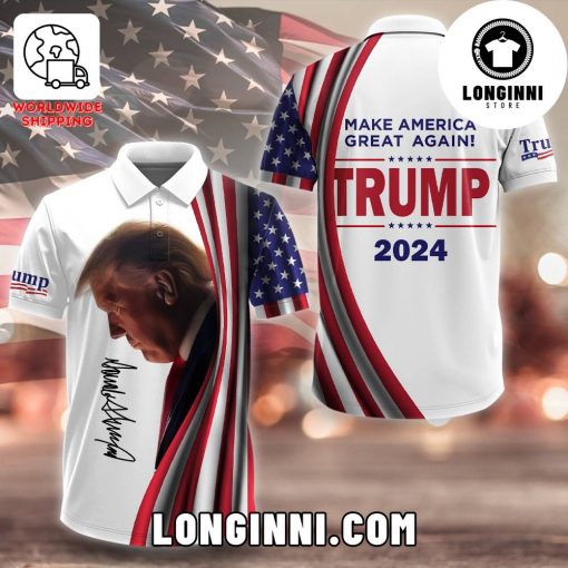 Donald Trump 2024 – Make America Great Again Polo Shirt
