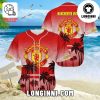Manchester United FC Custom Name White-Red Baseball Jersey