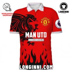 Manchester United Red-Black Polo Shirt