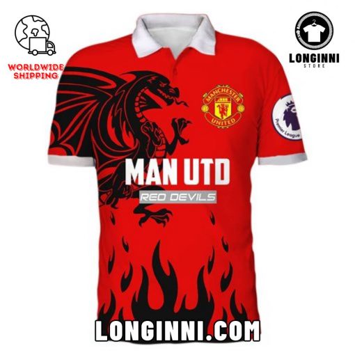Manchester United Red-Black Polo Shirt