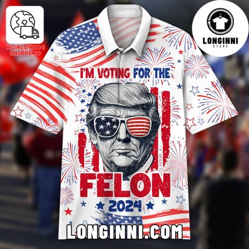 Trump – I’m Voting For The Felon 2024 Polo Shirt