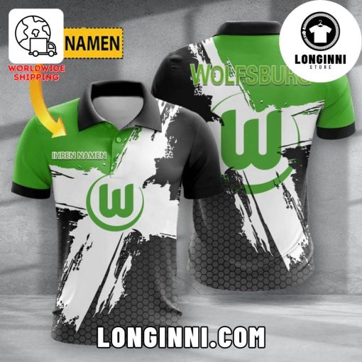 VfL Wolfsburg FC Germany Custom Name Polo Shirt