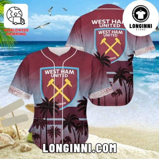 West Ham United FC Coconuttree Baseball Jersey